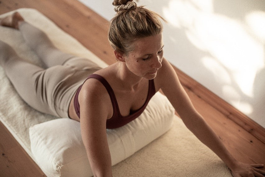 Coussin de méditation de yoga rectangulaire